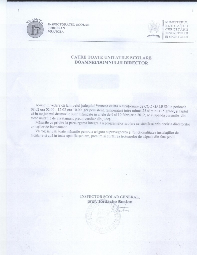 suspendare cursuri