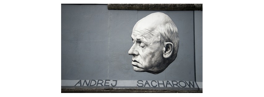 sakharov on berlin wall